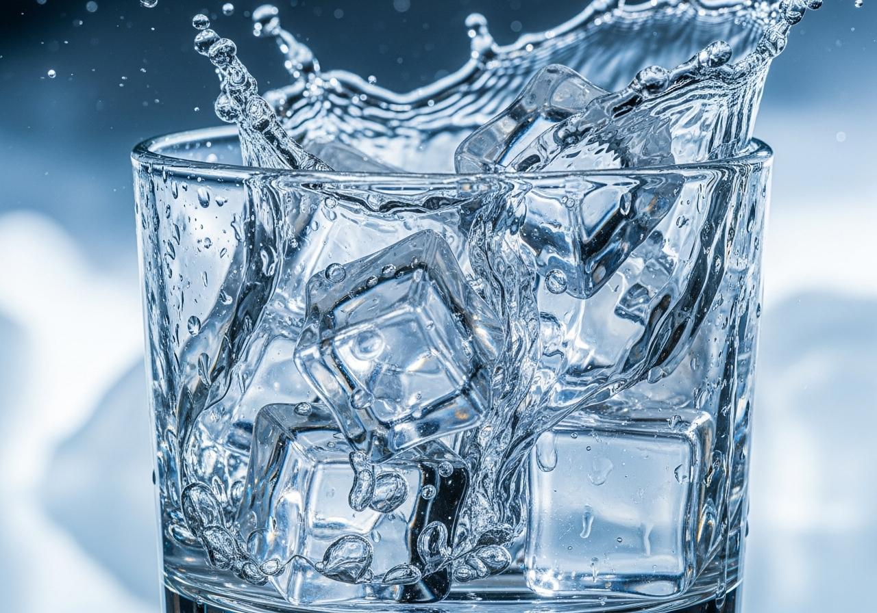 Crystal clear ice cubes