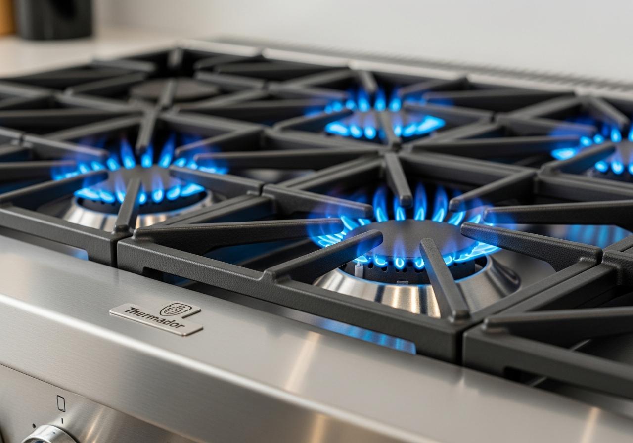 Thermador star burner flame